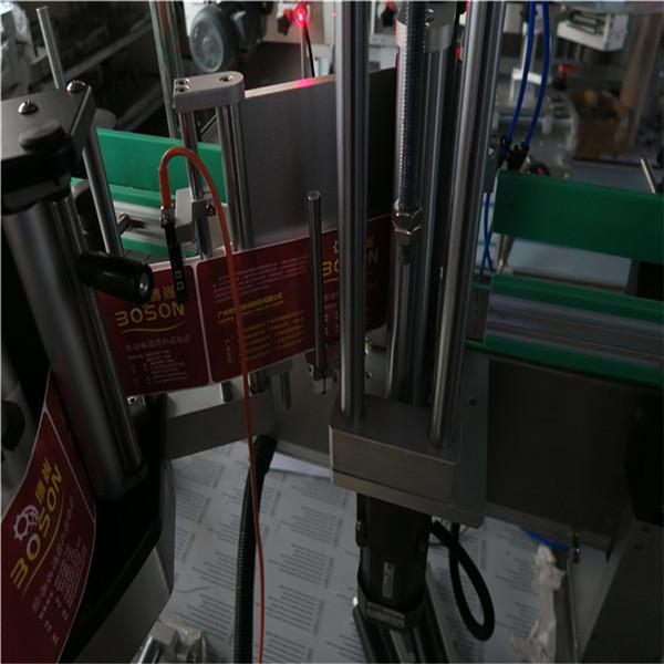 Автоматско вино со шампон за лепило за обележување на машината за обележување шишиња од две страни